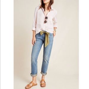 Pilcro and the Letterpress Anthropologie Slim Boyfriend Mid Rise Jeans 31